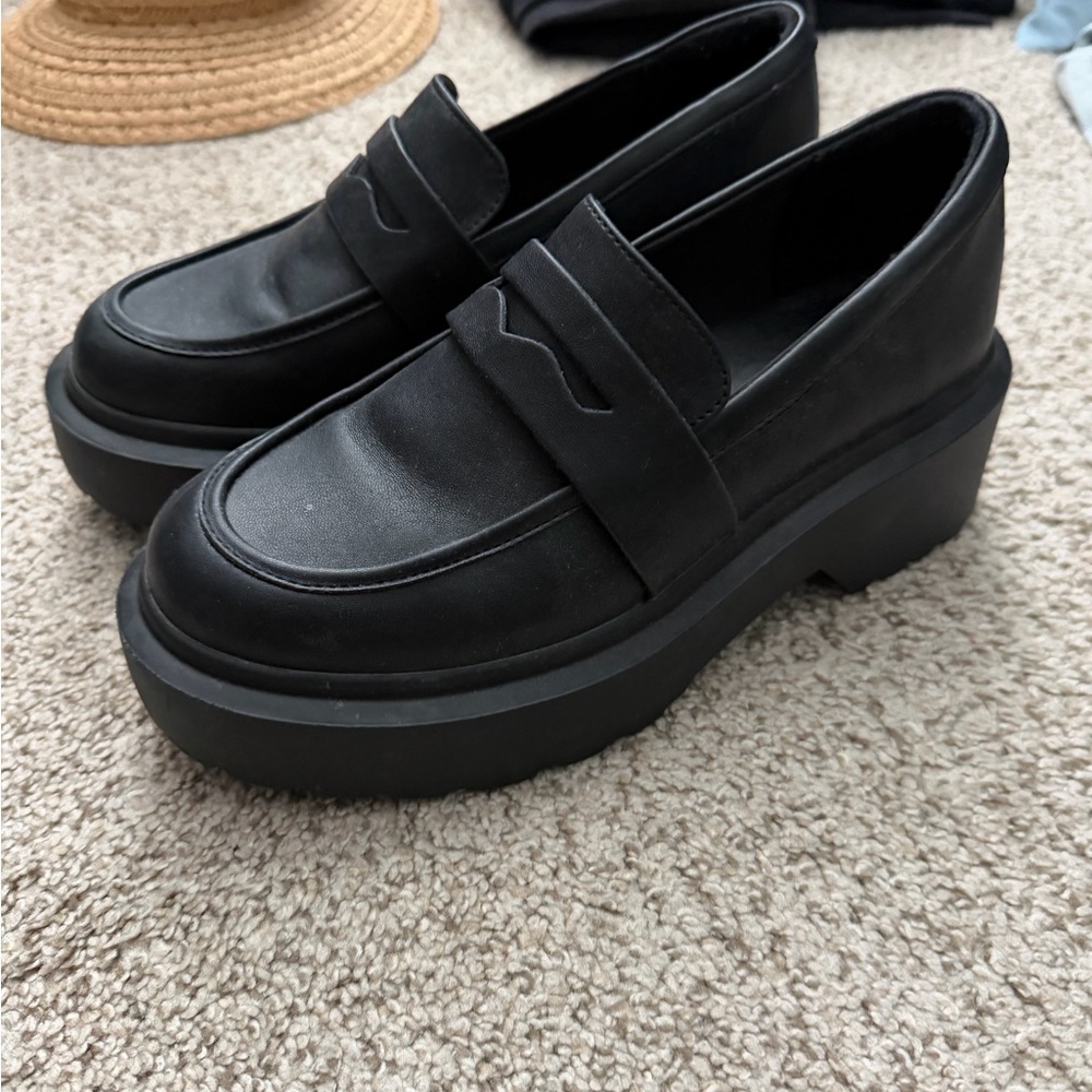 Wild Fable Black Platform Loafers